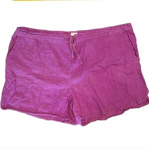 Terra & Sky Purple Shorts Lightweight Comfort Size 4x